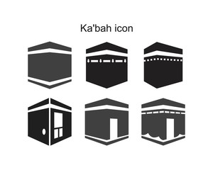 kaaba icon template black color editable. kaaba icon symbol Flat vector illustration for graphic and web design.