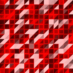 3D Rendering Abstract Background in Red