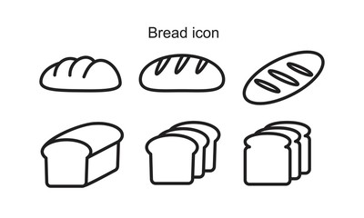 Bread Icon template black color editable. Bread Icon symbol Flat vector illustration for graphic and web design.