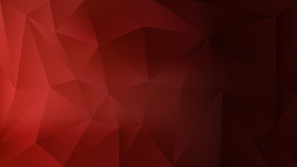Obraz premium Polygon abstract shapes dots red dark gradient vector background