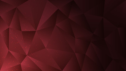Polygon abstract shapes dots burgundy dark gradient vector background