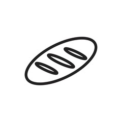 Bread Icon template black color editable. Bread Icon symbol Flat vector illustration for graphic and web design.