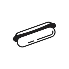 Hot Dog icon template black color editable. Hot Dog icon symbol Flat vector illustration for graphic and web design.
