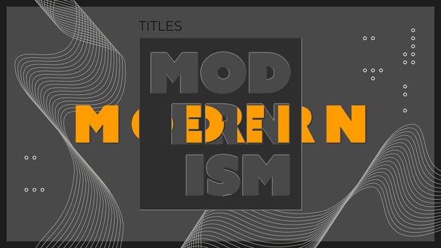 Box & Waves Modernistic Titles