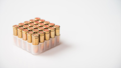 Ammunition 7.65 on light background