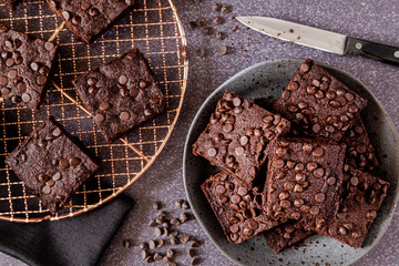 Keto chocolate brownie dessert