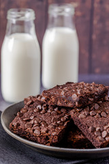 Keto chocolate brownie dessert