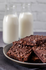 Keto chocolate brownie dessert