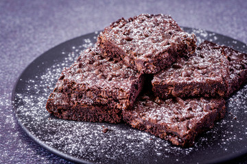 Keto chocolate brownie dessert