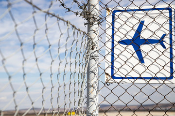 coronavirus global fight concept - BARBED WIRE AND TRAVEL RESTRICTIONS COVID-19