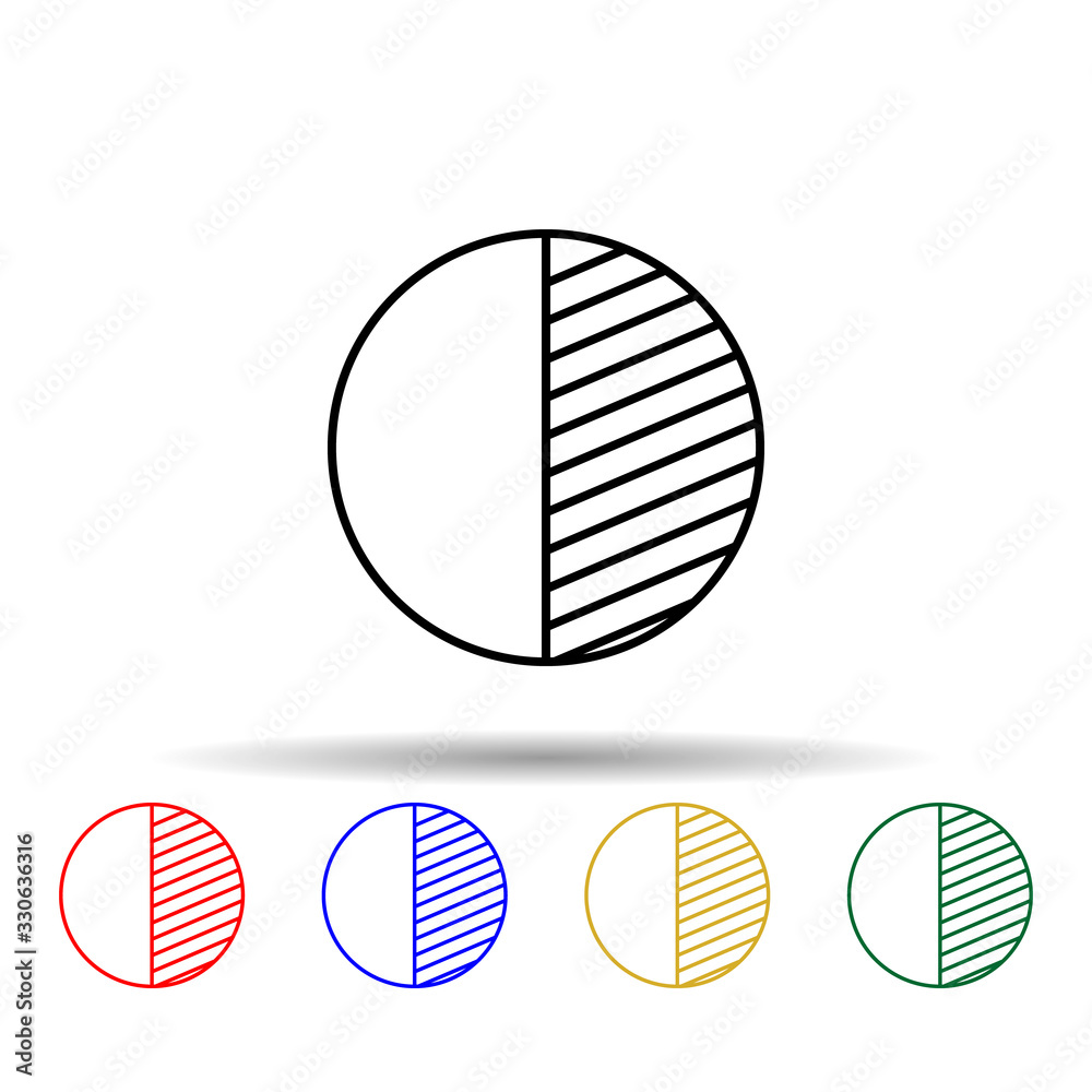 Poster date of schedule multi color icon. simple thin line, outline vector of online and web icons for ui a