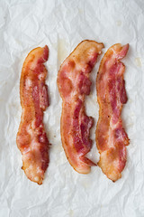 fried bacon rashers