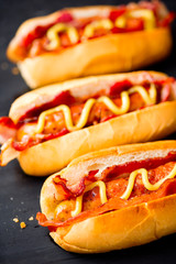 american fast food hot dog