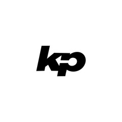 Fototapeta KP K P Letter Logo Design Vector Template obraz