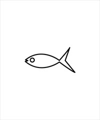 fish line icon,vector best line design icon.