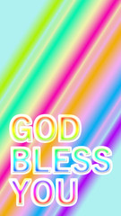 God bless you. Background image with beautiful gradation.