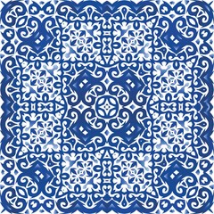 Antique portuguese azulejo ceramic.