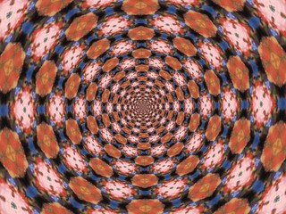 Colorful digital graphic kaleidoscope symmetry mandala style in laser light sunray trial pattern, Tie Dye , spiderweb art abstract background for art projects, banner, business,   card, 3D, template