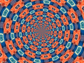 Colorful digital graphic kaleidoscope symmetry mandala style in laser light sunray trial pattern, Tie Dye , spiderweb art abstract background for art projects, banner, business,   card, 3D, template