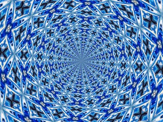 Colorful digital graphic kaleidoscope symmetry mandala style in laser light sunray trial pattern, Tie Dye , spiderweb art abstract background for art projects, banner, business,   card, 3D, template