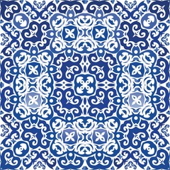 Antique azulejo tiles patchwork.