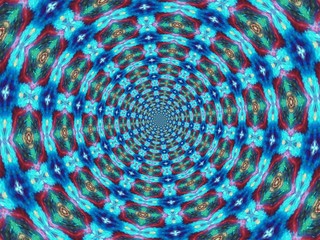 Colorful digital graphic kaleidoscope symmetry mandala style in laser light sunray trial pattern, Tie Dye , spiderweb art abstract background for art projects, banner, business,   card, 3D, template