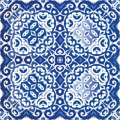 Decorative color ceramic azulejo tiles.