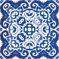 Antique portuguese azulejo ceramic.