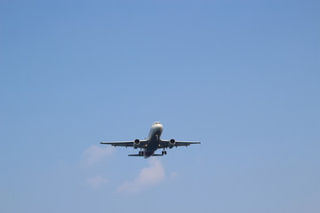 Airplane Bottom View / Scenery Picture of Jeju Island, Korea