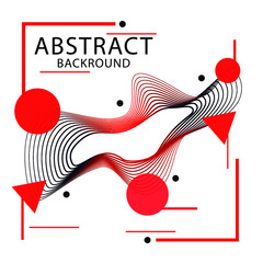 Abstarct background colorful. Wave lines with blend effect on fluid gradient. Vector Illustration For Wallpaper, Banner, Background, Card, Book Illustration.