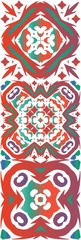 Ethnic ceramic tiles in mexican talavera.
