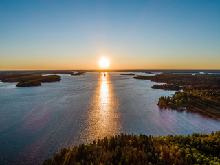 Sunset view in Myttinge, Sweden