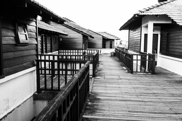 Obraz premium A beautiful chalet in Port Dickson, Malaysia.