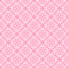 Abstract Geometric Pattern | Modern Pink Background | Seamless Wallpaper For Interior Design | Vector Illustration