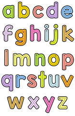 Teacher Font Trace Letter Formation - Lowercase Color © Inspirational Living