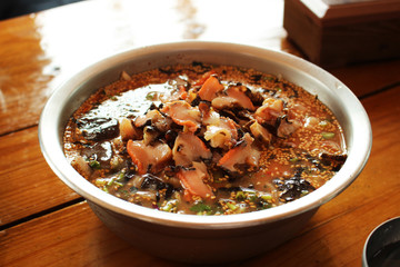 Korean Style Dish / Cold Raw Fish Soup