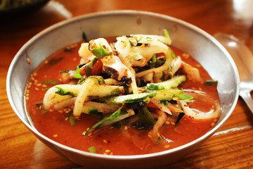 Korean Style Dish / Cold Raw Fish Soup