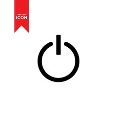 Power button icon vector. Start icon symbol. Simple design on trendy icon.