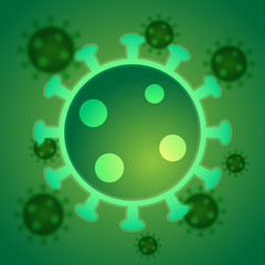 covid-19 corona virus outbreak vector illustration