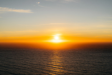 Sunset Over the Pacific Ocean