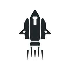 Fototapeta premium Rocket, spaceship icon