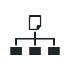 Hierarchy, sitemap icon
