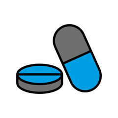 pills and capsule icon