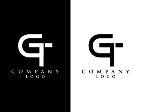 Initial Letter GT, TG Logo Template Design vector