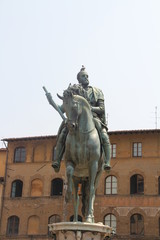 Fototapeta na wymiar Loggia dei Lanzi - Equestrian Monument of Cosimo I