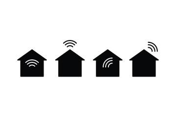 Wifi center icon, wireless signal