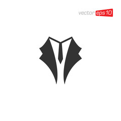 Necktie Icon Logo Design Vector