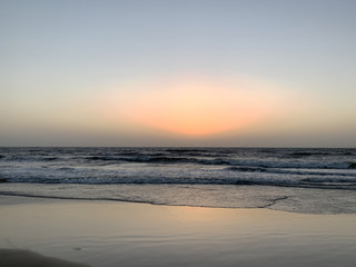 Fototapeta na wymiar Background Beach View after Sunset