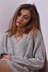 Jeune femme contaminée
