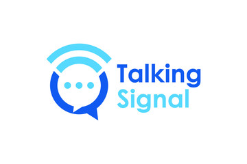 Talking signal for logo design concept, very suitable in various business purposes, also for icon, symbol and many more.